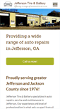 Mobile Screenshot of jeffersontireandbattery.com